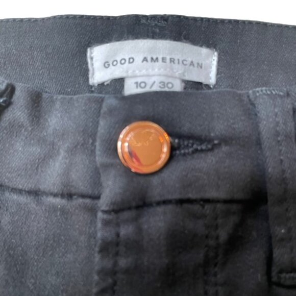 GOOD AMERICAN Good Legs Black Cropped Jeans - Size 10/30 - Picture 6 of 9